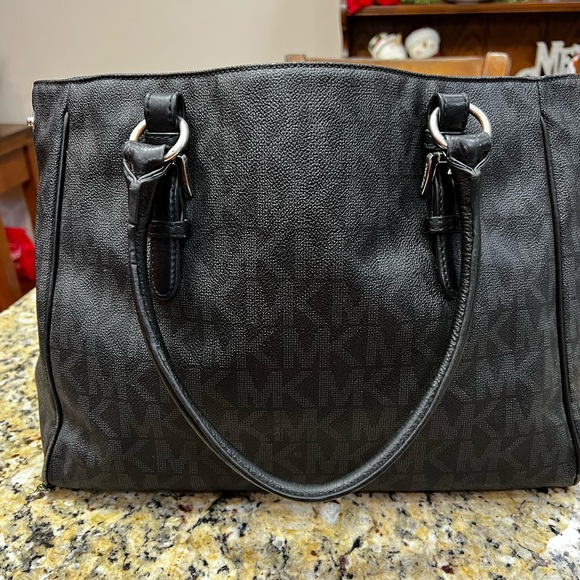 Michael Kors Handbags - Michael Kors Black Tote Bag with Structured Design